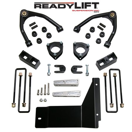 READYLIFT SUSPENSION 4IN SST LIFT KIT FRONT W/3IN REAR BLOCKS W/UPPER CONTROL ARMS W/O SHOCKS 07-13 CHEVY/GMC 1500 4WD 69-3485